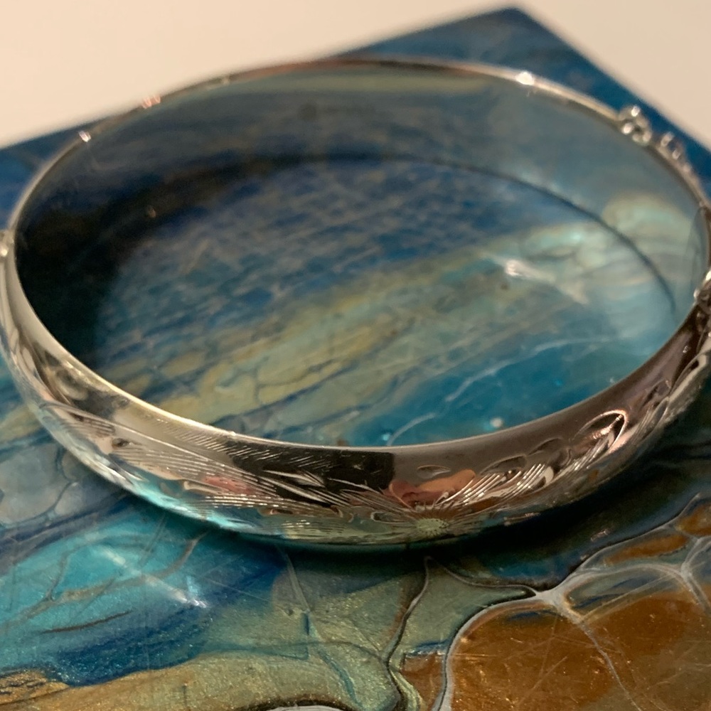 Burkhardt Sterling silver cuff bracelet 17.58 grams!